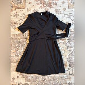 lululemon athletica Black Wrap Dress